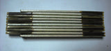 Perkus Antique Folding Wooden Ruler Made Czechoslovakia White One Meter Not Used