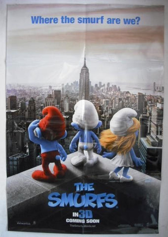 The Smurfs International A Orig. DS 40"x27"  Movie Poster 2011