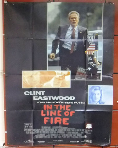 En la línea de fuego {Clint Eastwood} 47x63" French Movie Poster 90s