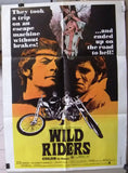 Wild Riders {Alex Rocco} 39x27" Original Lebanese Movie Poster 70s