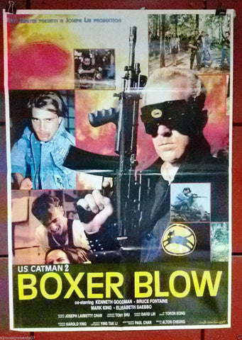 U.S. Catman 2: Boxer Blow (Mark King) 39x27" Original Lebanese Movie Poster 90s