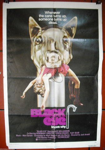 Black Eye {Fred Williamson} Original 41x27in Movie Poster 70s