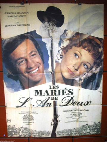 Les Maries de l' an Deux {Jean-Paul Belmondo} 47"x63" French Movie Poster 70s