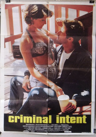 Criminal Intent Aka Passion (Joan Severance) Original Lebanese Movie Poster 90s