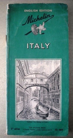 Michelin Italy 2nd Edition Map Book Maps Dickens 1960s