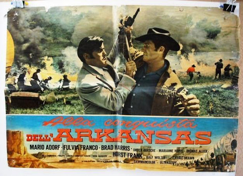 Alla conquista dell' Arkansas Original C Photobusta Italian Lobby Card 60s