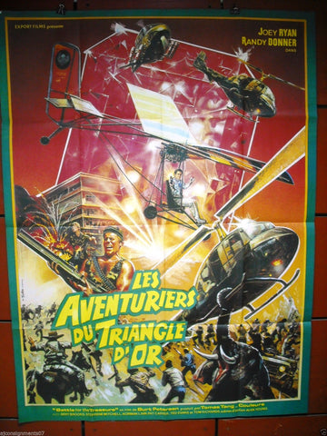 Aventuriers du Triangle { Joey Ryan} 47"x63" French Movie Poster 70s