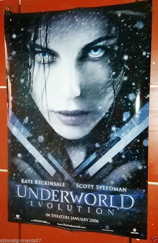 UNDERWORLD EVOLUTIONS Adv. DB Sided 40x27" Original Movie Rolled Poster 2000s