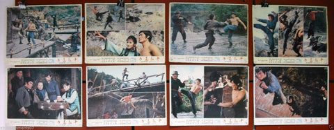 {Set of 9} The Escaper, Shi Duan Gao Shou (Ping An) Kung Fu Lobby Card 70s