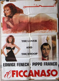 il Ficcanaso (Edwige Fenech) 39x27" Original Arabic Lebanese Movie Poster 80s