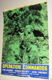 (Lot of 6) OPERAZIONE COMMANDOS {Dirk Bogarde} Org. Italian Movie Lobby Card 70s