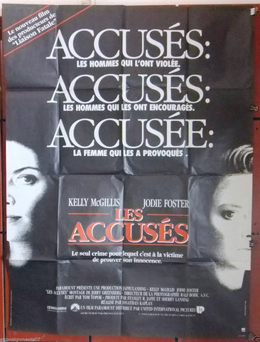 Les accusés {Kelly McGILLIS} 47"x63" Original French Movie Poster 80s