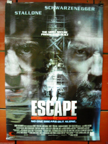 Escape Plan {Schwarzenegger, Stallone} 40"X27" OS Original VG Movie Poster 2013