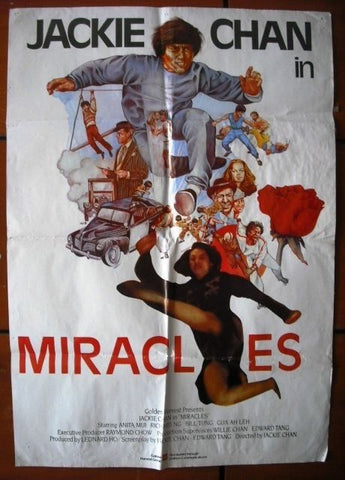 Miracles {Jackie Chan} 39"x27" Lebanese Movie Poster 80s