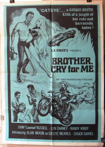 BROTHER CRY FOR ME (Steve Drexel) South African Chemix Original Movie Poster 70s
