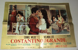 (Lot of 6) COSTANTINO IL GRANDE {Cornel Wilde} Italian Movie Lobby Card 60s