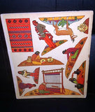 VINTAGE INDIAN CUTOUTS by Roger Vernam Platt & Munk 220 B UNUSED BOOK 1934