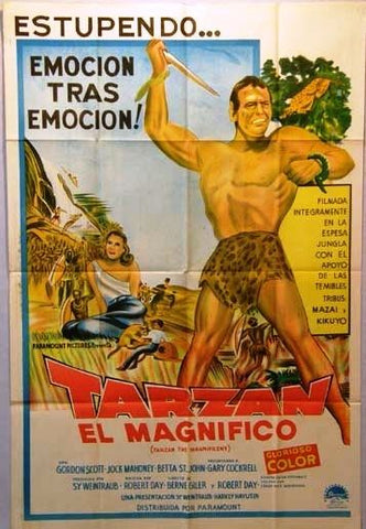 Tarzan the Magnificent Argentinean Movie Poster 60s