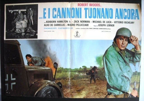 E i Cannoni Tuonano Ancora {And the Bombs Keep Falling} Italian Lobby Card 70s