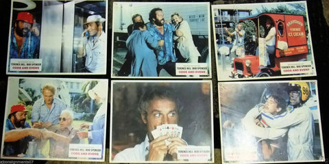 (Set of 9) Odds and Evens (Terence Hill) 11x9" Original German Lobby Cards 70s