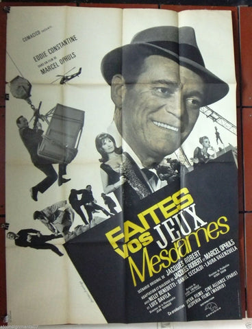 FAITES VOS JEUX MESDAMES {Marcel Ophüls} 47"x63" French Movie Poster 60s