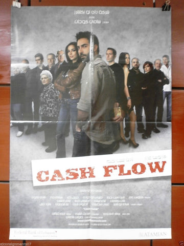 Cash Flow {Carlos Azar} Original 40x27 Lebanese Movie Poster 2012