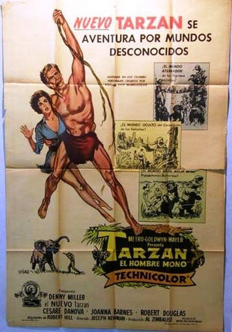 Tarzan, the Ape Man Argentinean Movie Poster 50s