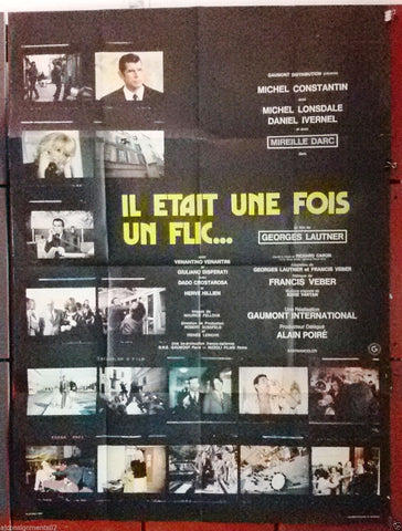 Il était une fois un flic {Michel Constantin} 47"x63" French Movie Poster 70s