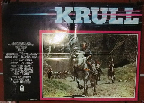 (Set of 7) Krull (KEN MARSHALL) Original Italian Lobby Card 80s