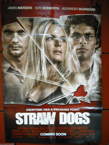 Straw Dogs {James Marsden} 40X27 Original Double D INT. Movie Poster 2011