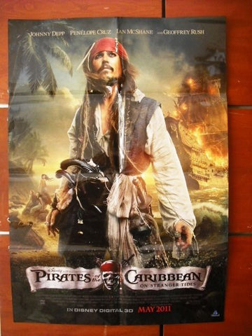 Pirates of the Caribbean On Stranger Tide (Jonny Depp) ADV. 40x27 Movie Poster