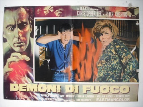 Demoni di Fuoco Italian Movie Lobby Card Fotobusta Style D 60s