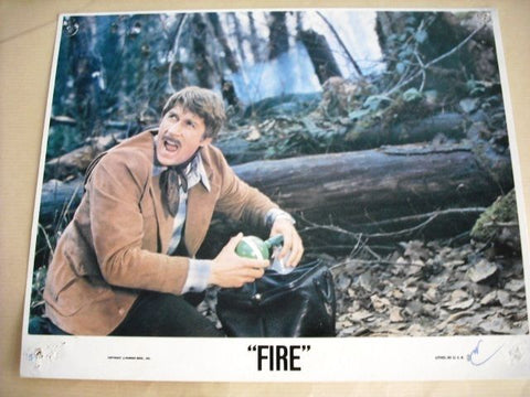 Fire: Ernest Borgnine, Michelle Stacy US Movie Lobby Card 70s
