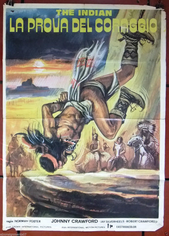 The Indian: La prova coraggio {William Blackwell} Org. Lebanese Movie Poster 70s