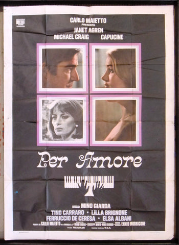 Per Amore {Janet Agren} Italian movie Poster (4F) Manifesto 70s