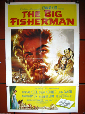 The Big Fisherman {John Saxon} Lebanese Movie Poster 50s