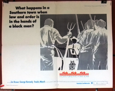 Tick Tick Tick (Jim Brown) 22x28" Original Movie Half Sheet Poster 70s