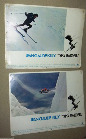 {Set of 8} The Ski Raiders (Jean-Claude Killy) 11X14 USA Original LOBBY CARD 80s