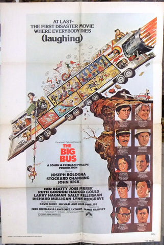 THE BIG BUS Joseph Bologua Original 41x27" U.S. Movie Poster 70s
