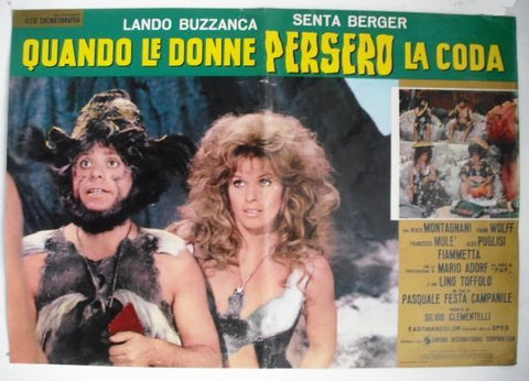 Quando le donne persero la coda Italian Old Original Film Lobby Card 1972