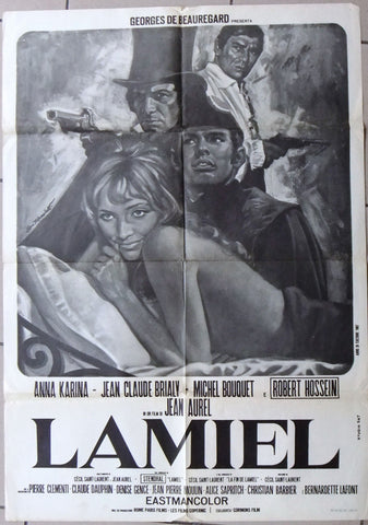 LAMIEL - Anna Karina 24"x33" French Movie Poster 60s