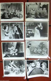 {Set of 9} SNOW WHITE & THE 7 DWARFS Disney 8x10" Original Movie B&W Photos 70s
