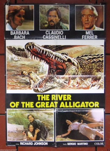 The River of the Great Alligator 39x27" Org. Lebanese Movie Poster 70s