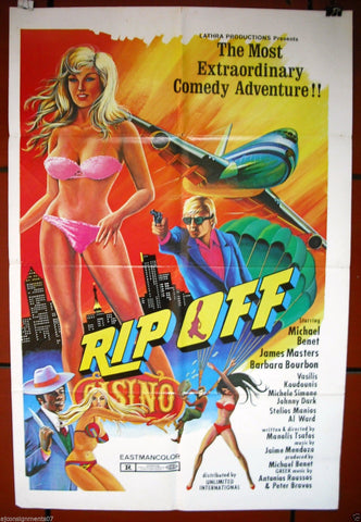 Rip Off {Michael Benet} Original Lebanese Movie Poster 70s