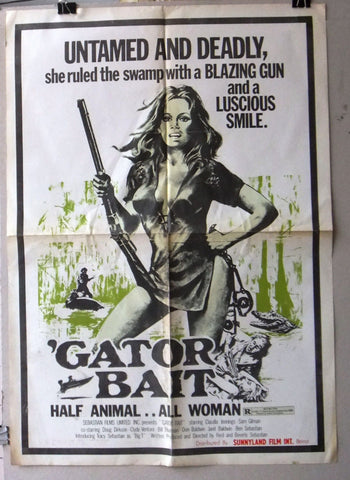 Gator Bait (Beverly Sebastion) 22x35" Original Lebanese Movie Poster 70s