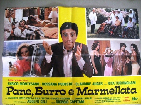 Pane, Burro e Marmellata Enrico Montesano Italian Movie Lobby Card 70s