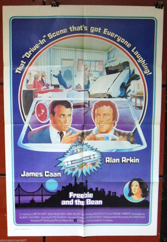 Freebie and the Bean (James Caan) 27x41 Original Movie Poster 70s