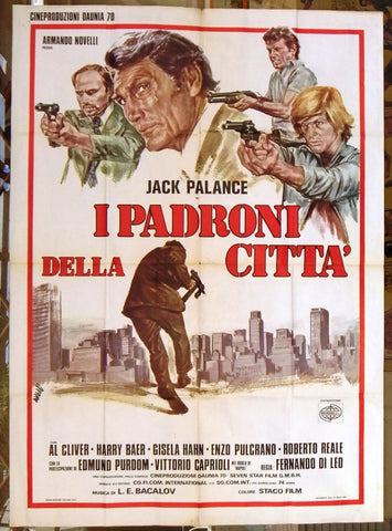 I PADRONI DELLA CITTA' PALANCE Italian movie Poster (2F) 70s