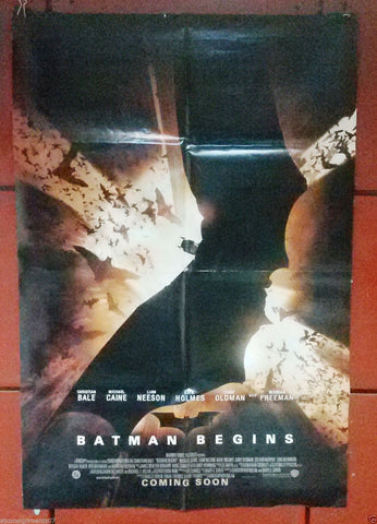 BATMAN BEGINS Folded DB 40x27" Original Movie Poster 2000s