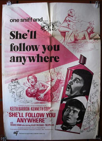 She'll Follow You Anywhere British Movie Poster 70s